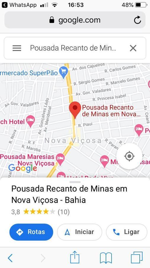 Pousada Recanto De Minas Nova Viçosa Extérieur photo